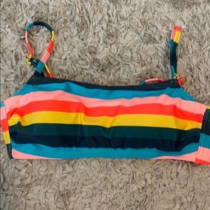Striped Xhilaration swim suit top